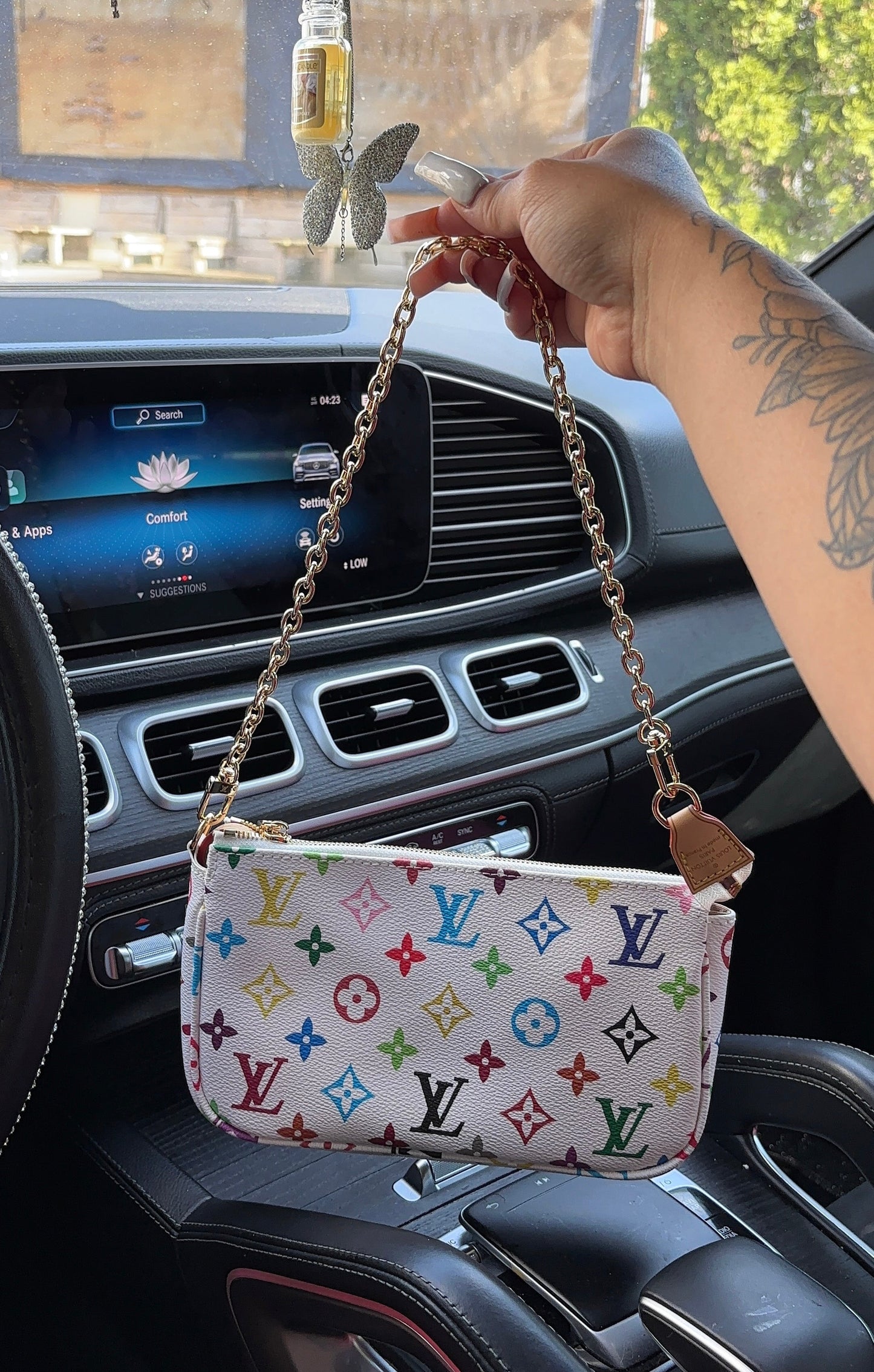 multicolor monogram mini purse