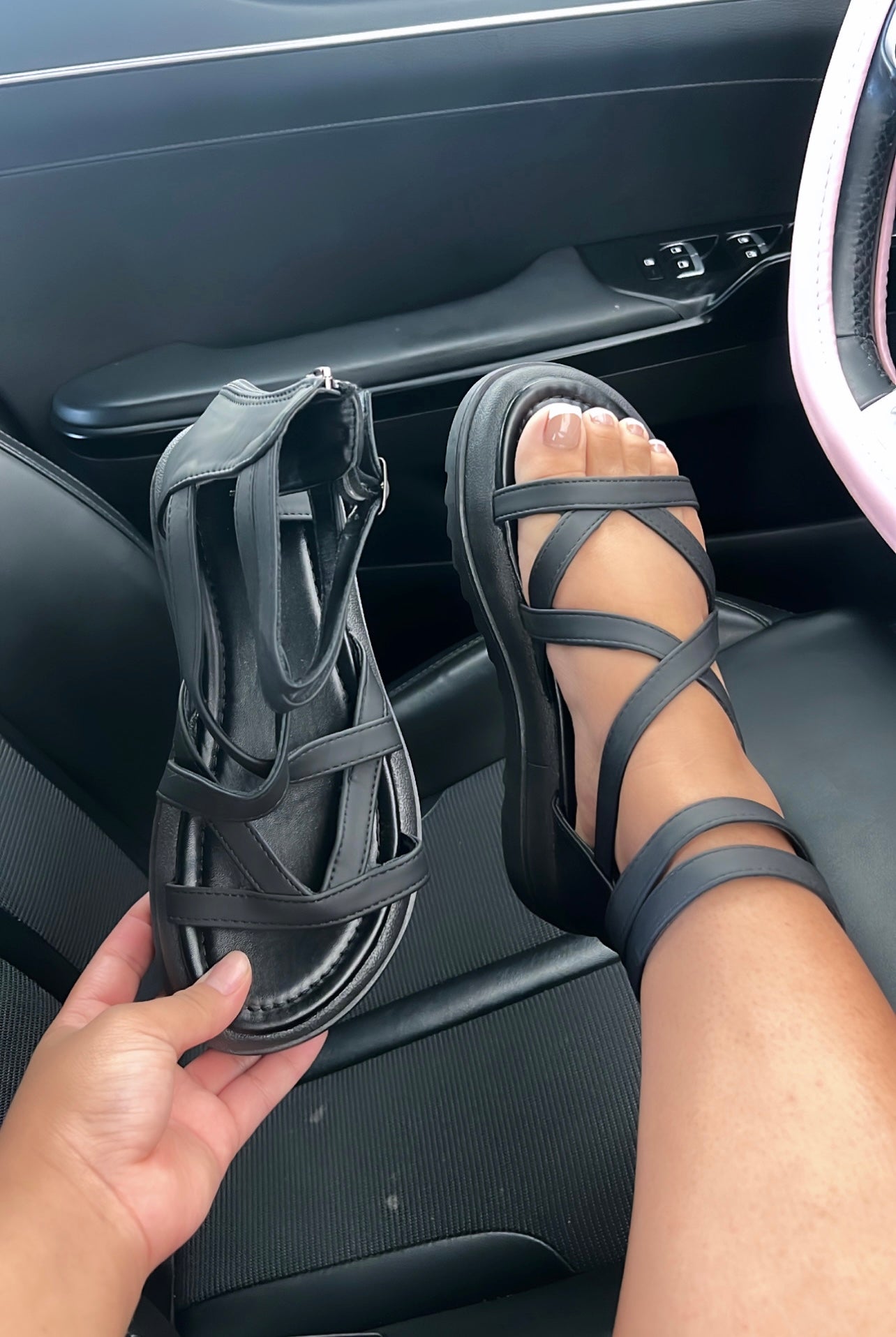 ankle strapped sandals