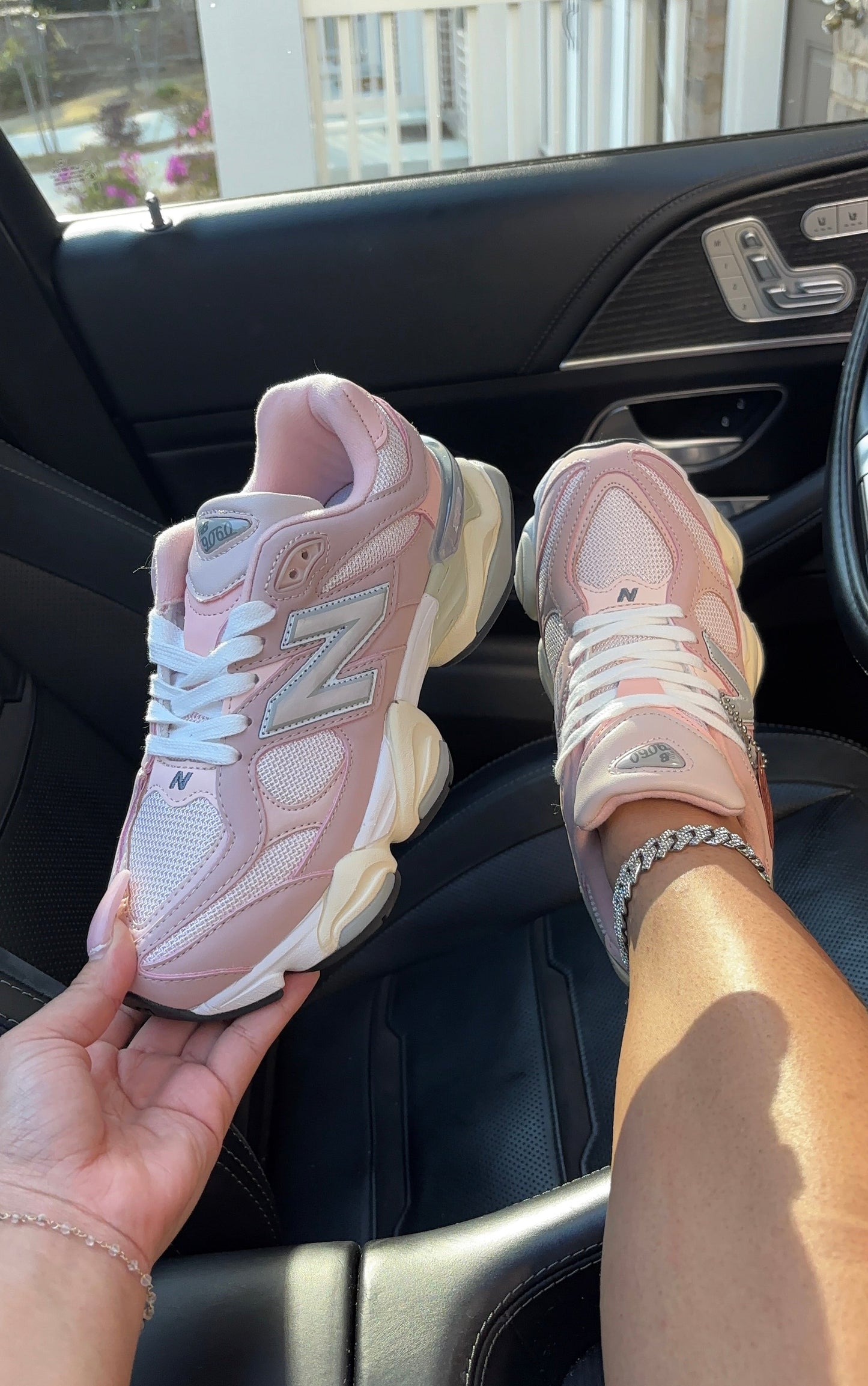 pink & gray nb sneakers