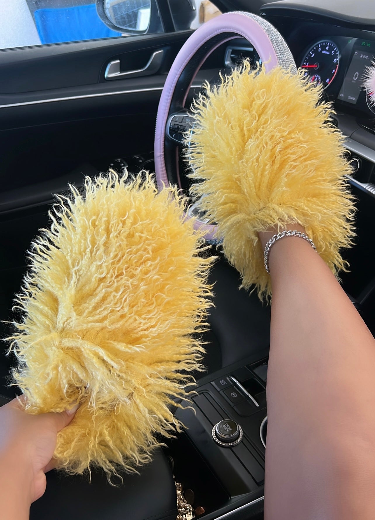 furry slippers