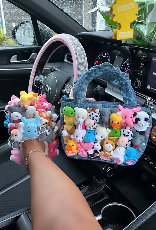 teddy slippers & purse set