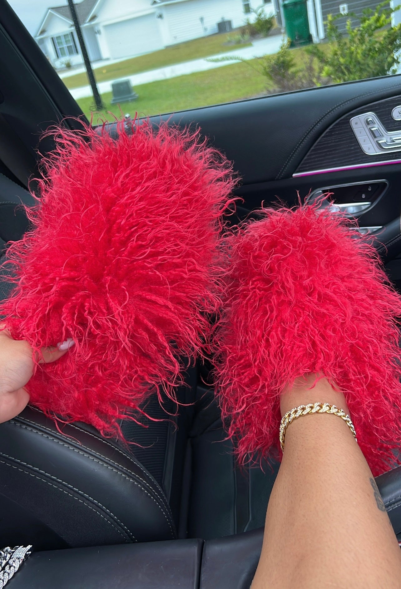 furry slippers