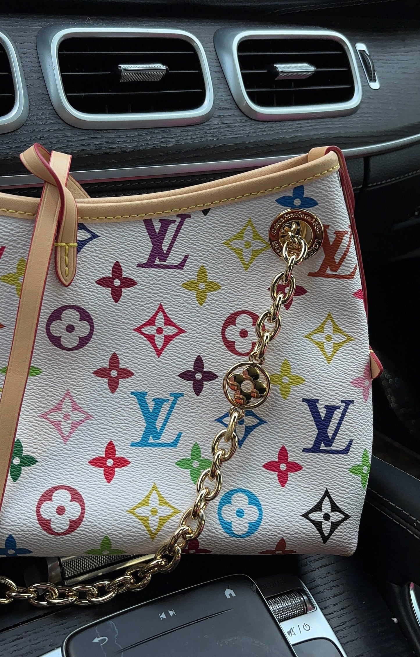 monogram lv chain purse