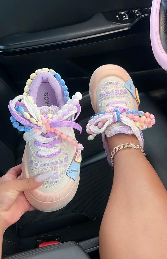 platform yarn sneakers