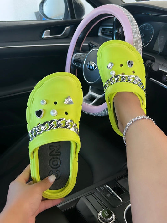 platform inspired crocs