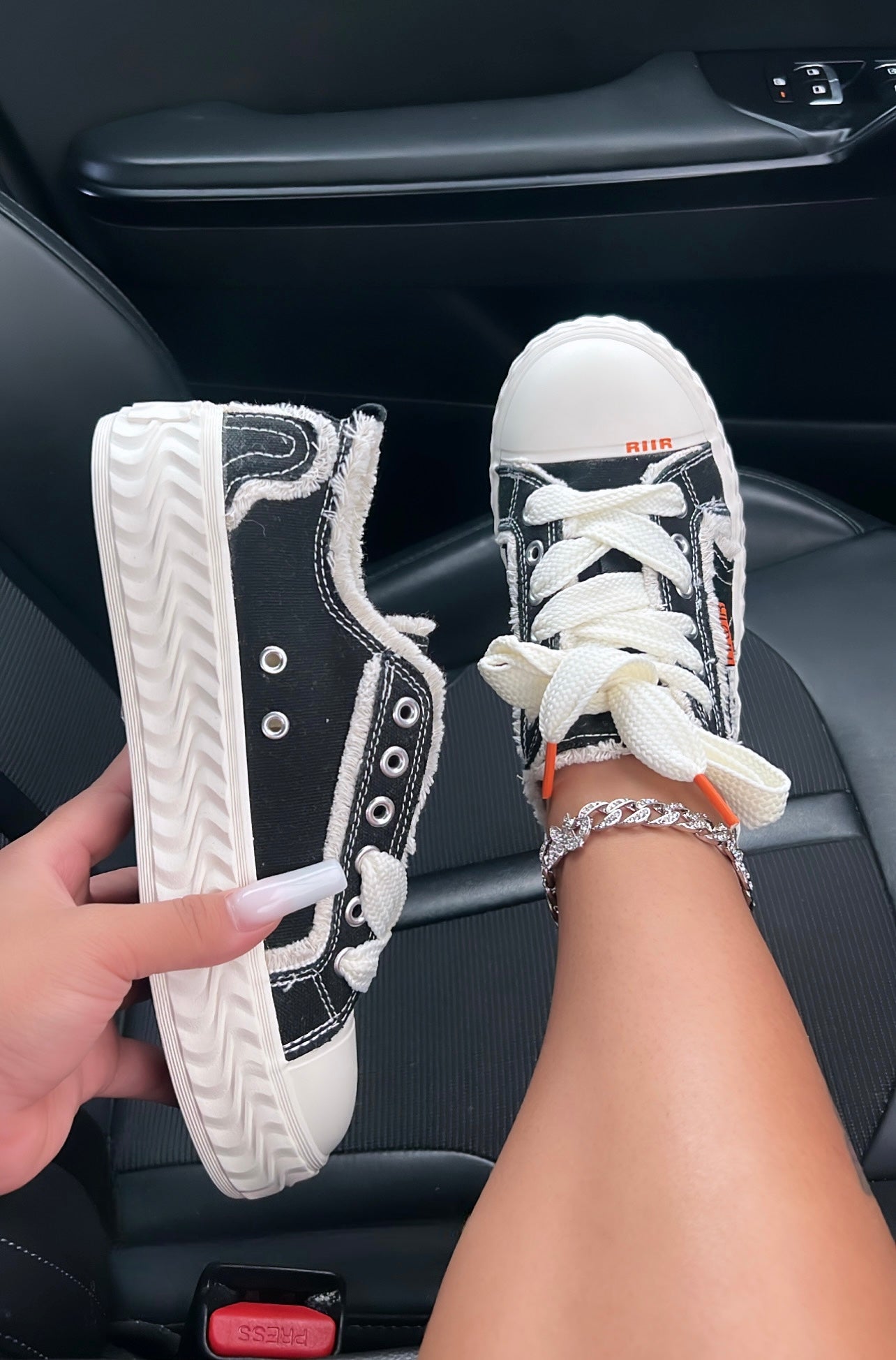 viral distressed sneakers