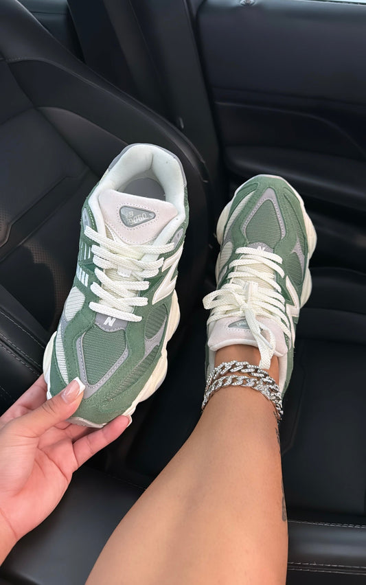 green nb sneakers