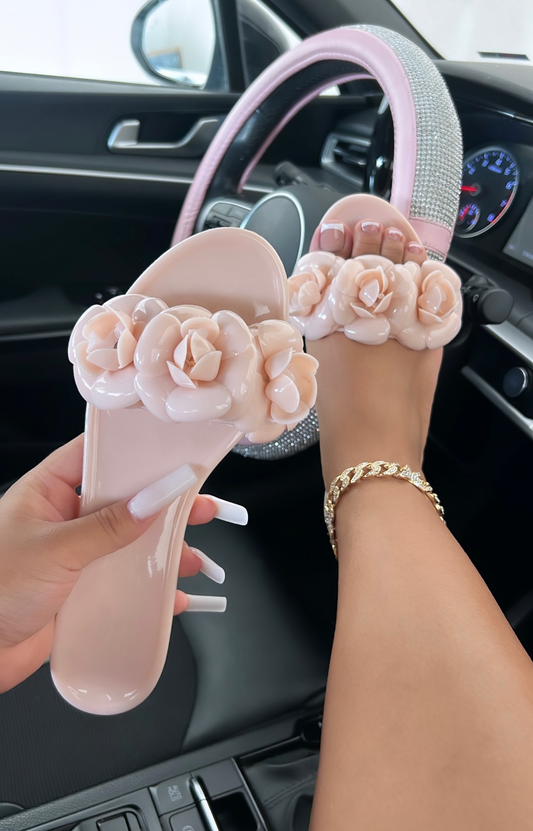 rose petal sandals