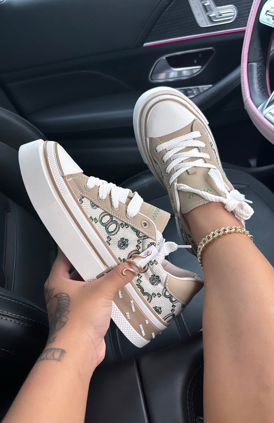 brown everyday sneakers