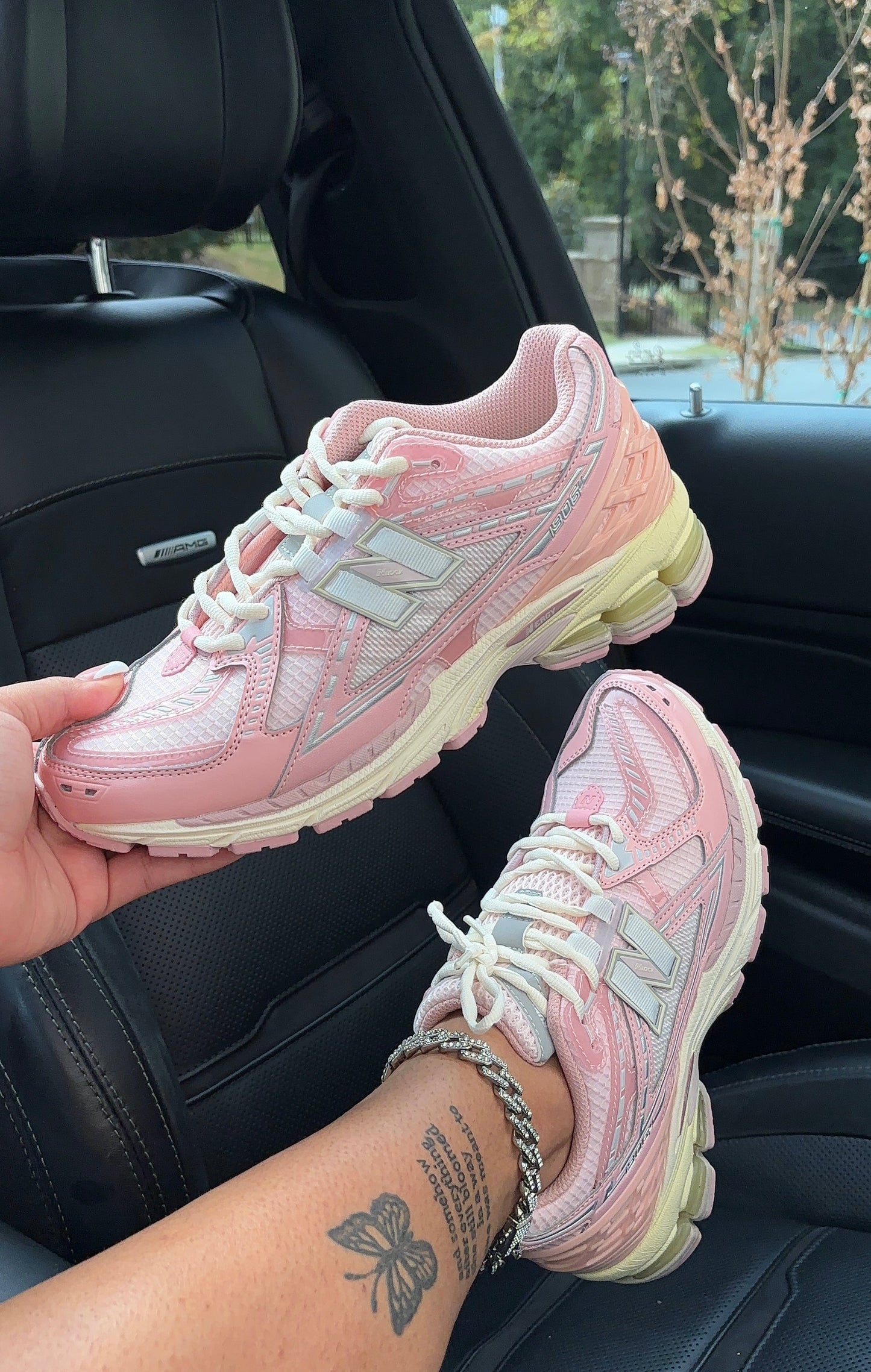 blush pink nb sneakers
