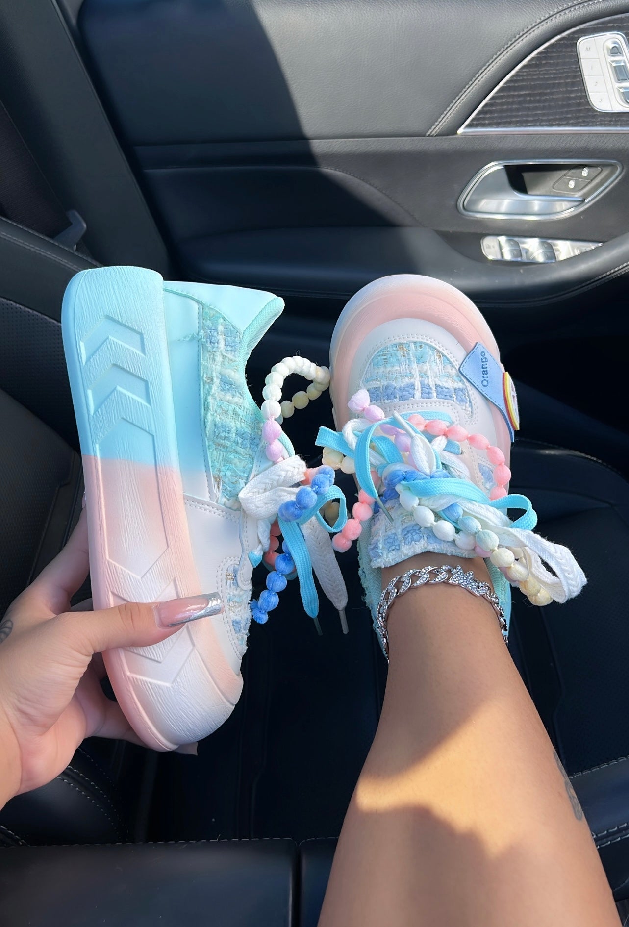platform yarn sneakers