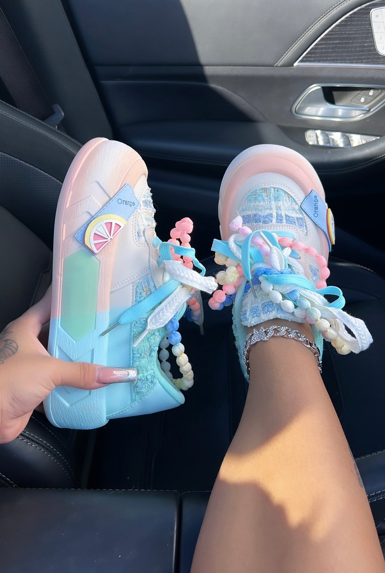platform yarn sneakers