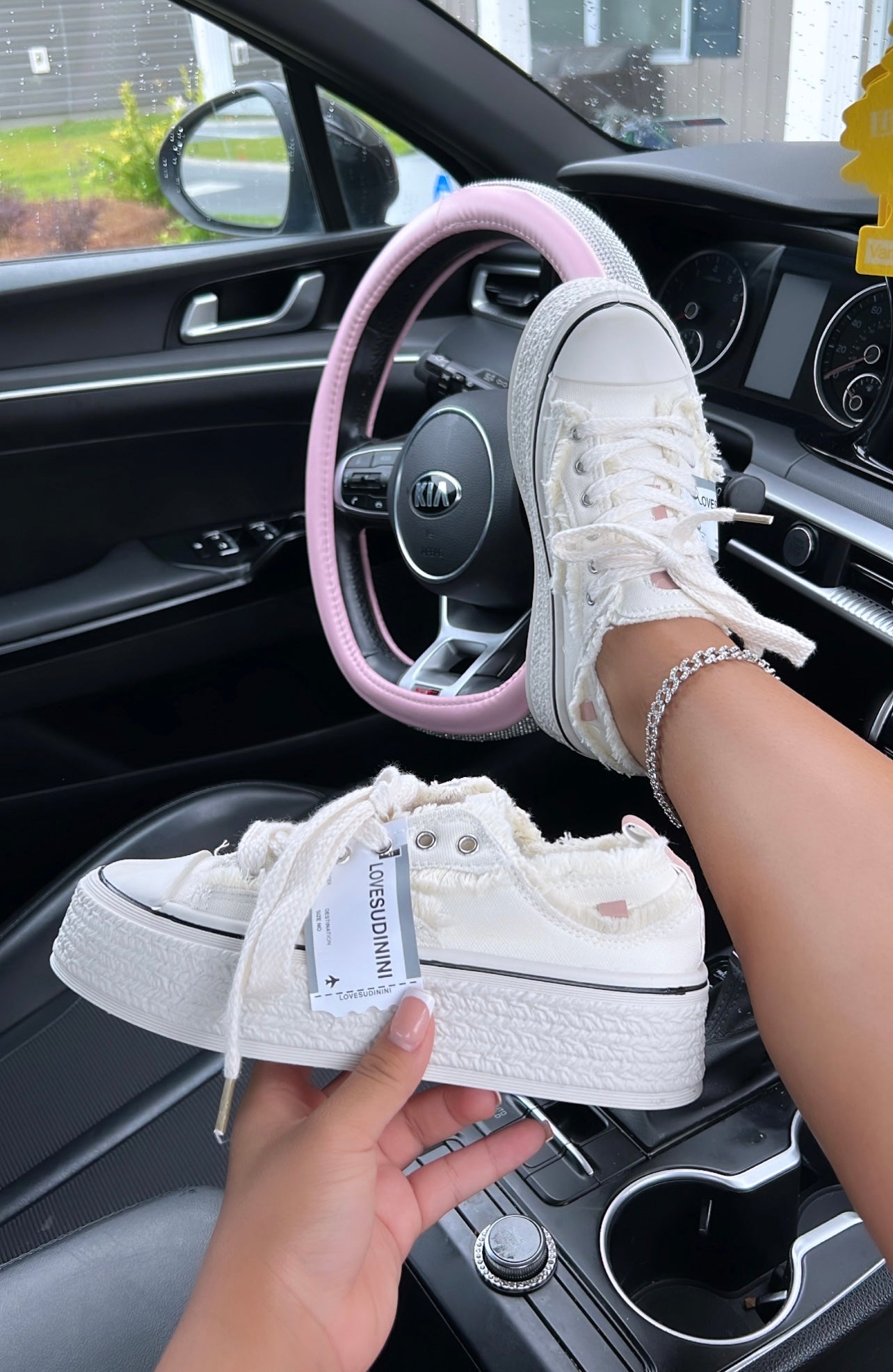 distressed viral sneakers